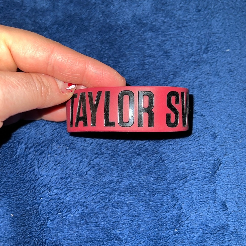 NWOT Taylor Swift “Red” Rubber Bracelet